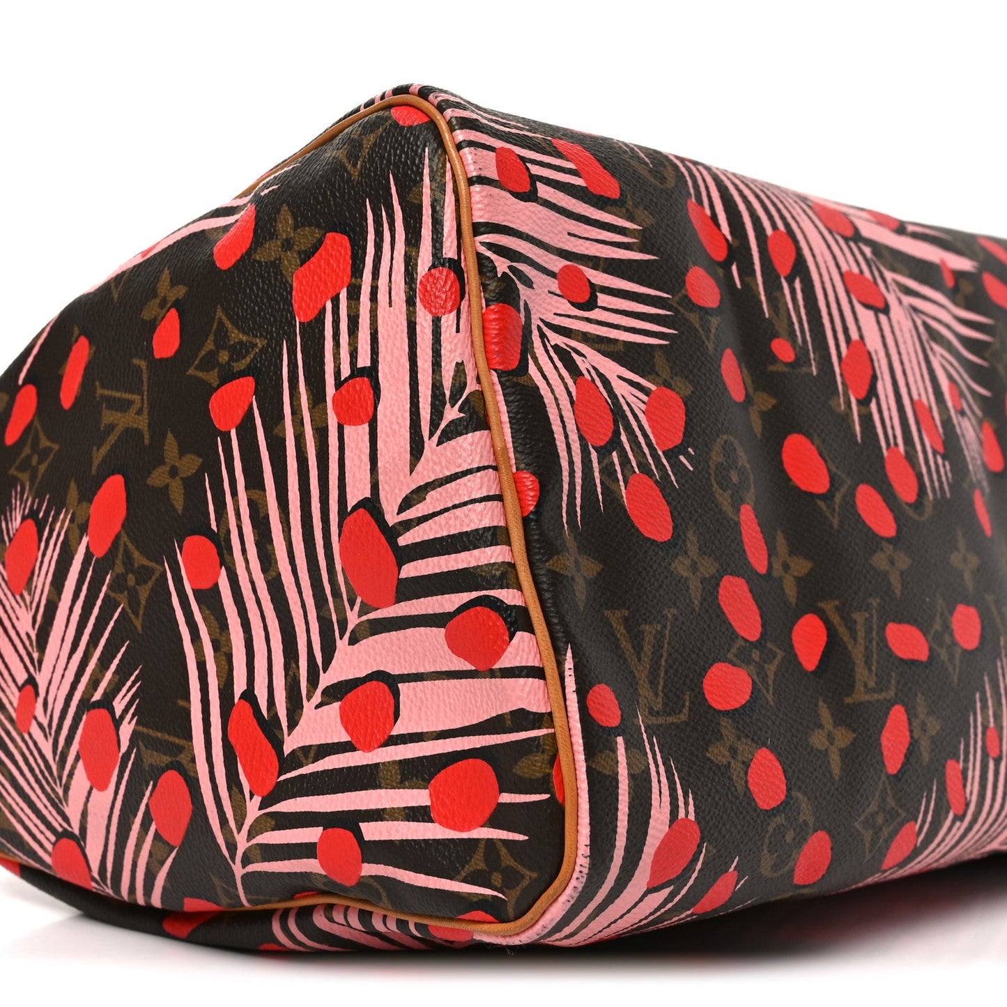 Monogram Jungle Dots Speedy 30 Sugar Pink Poppy