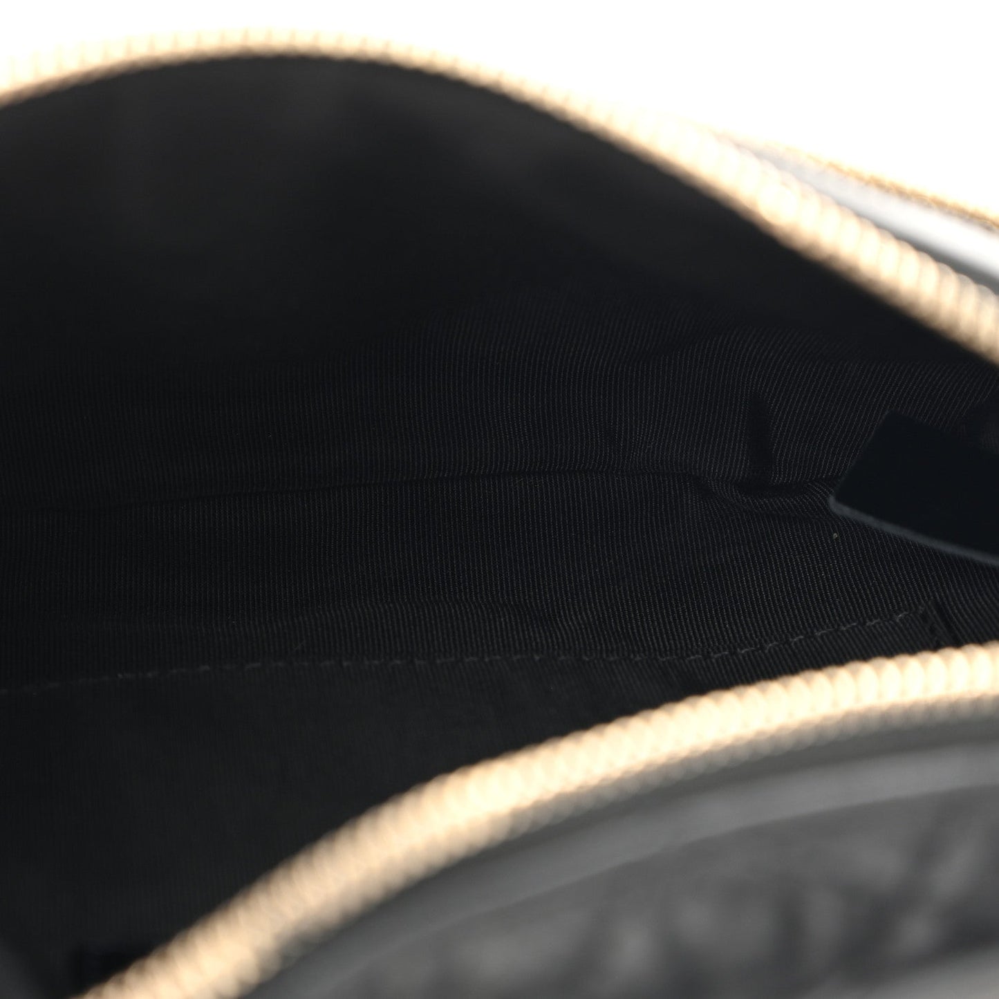 Aged Calfskin Quilted Waist Bag With Coin Purse Black