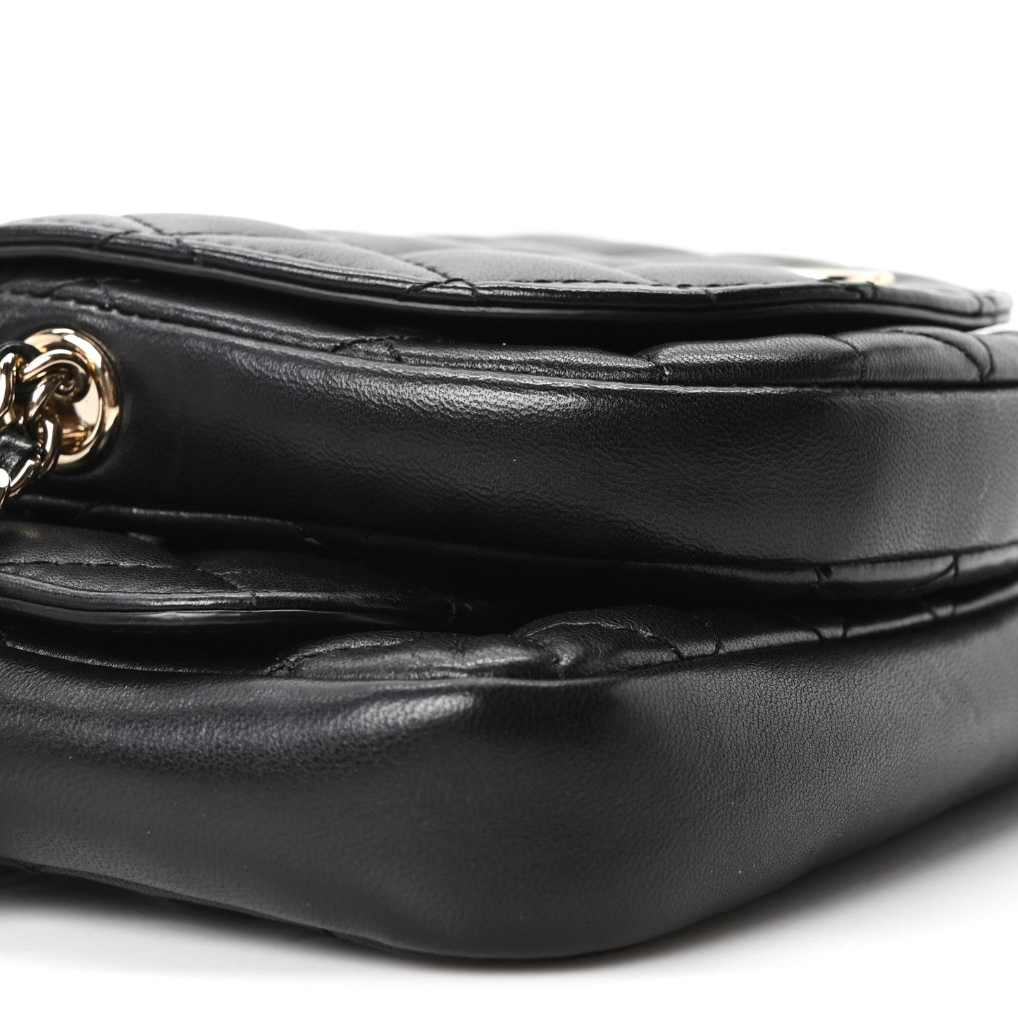 Lambskin Quilted Side Packs Black