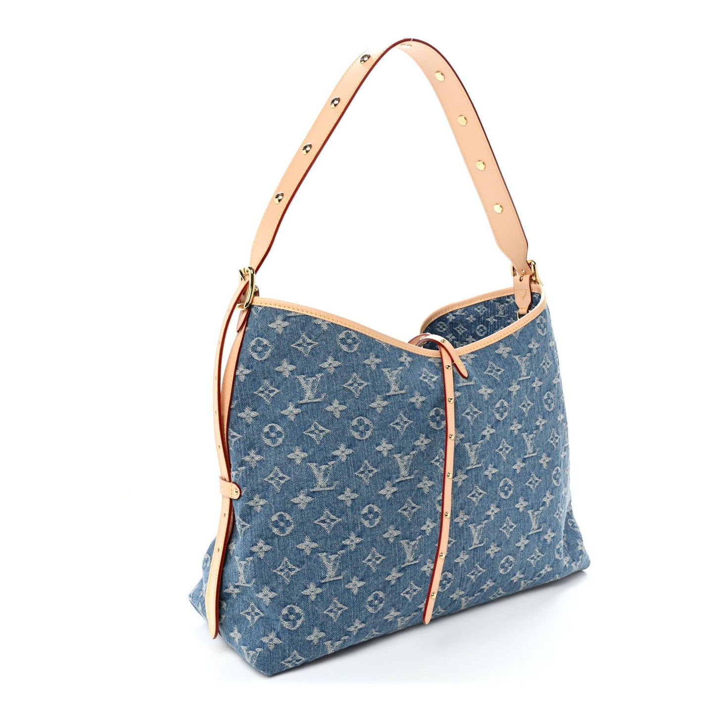 Monogram Denim CarryAll MM Blue