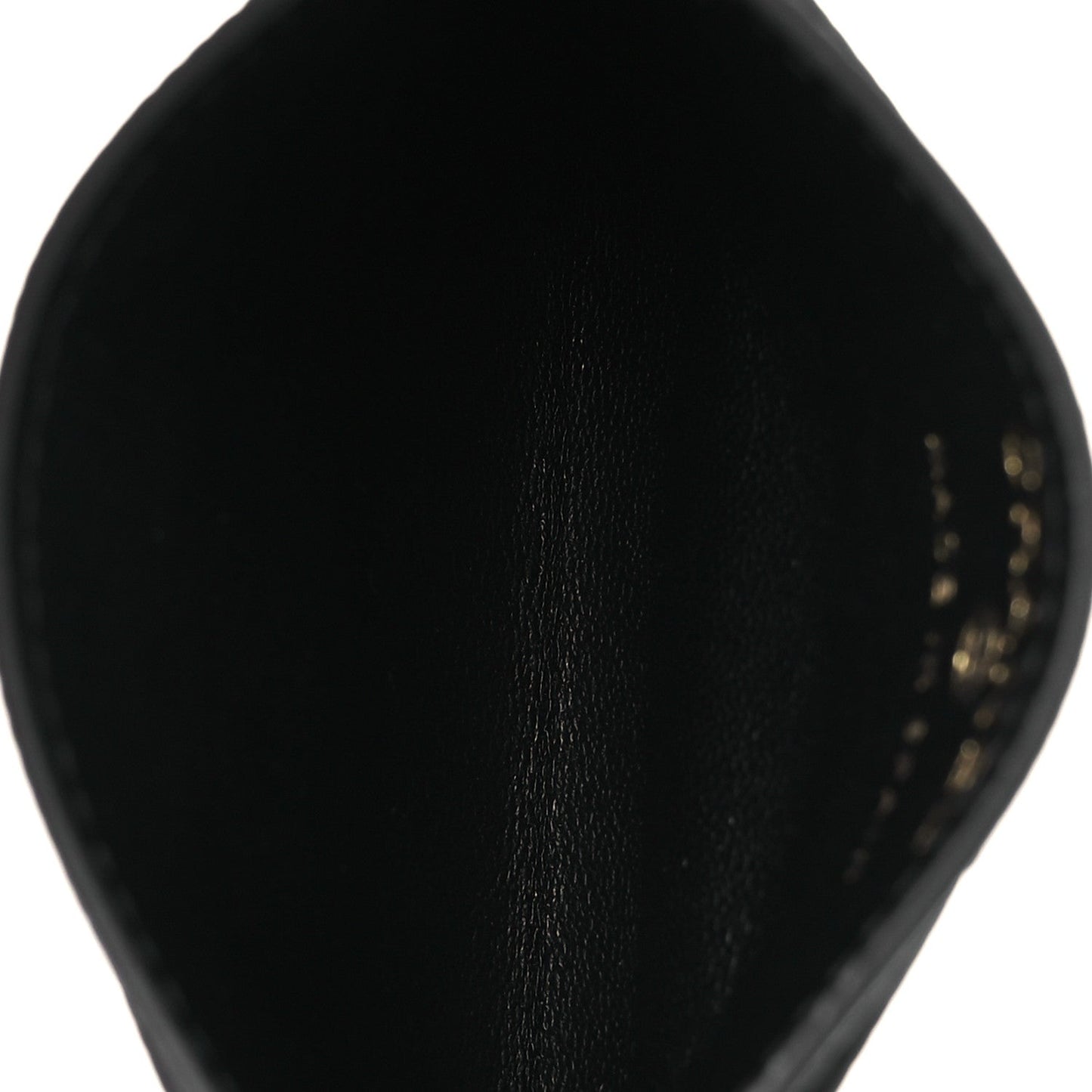 Calfskin Lizard Embossed Card Holder Black