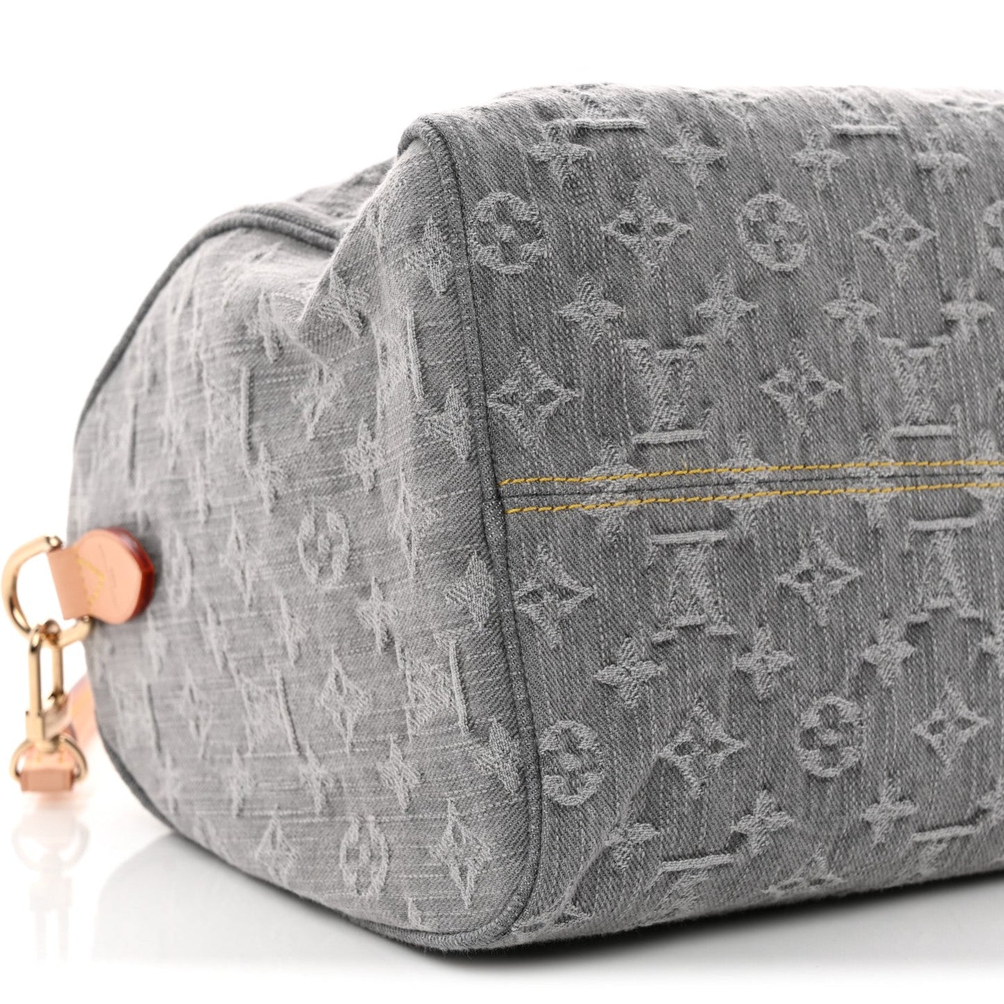 Monogram Denim Speedy Soft 30 Washed Gray
