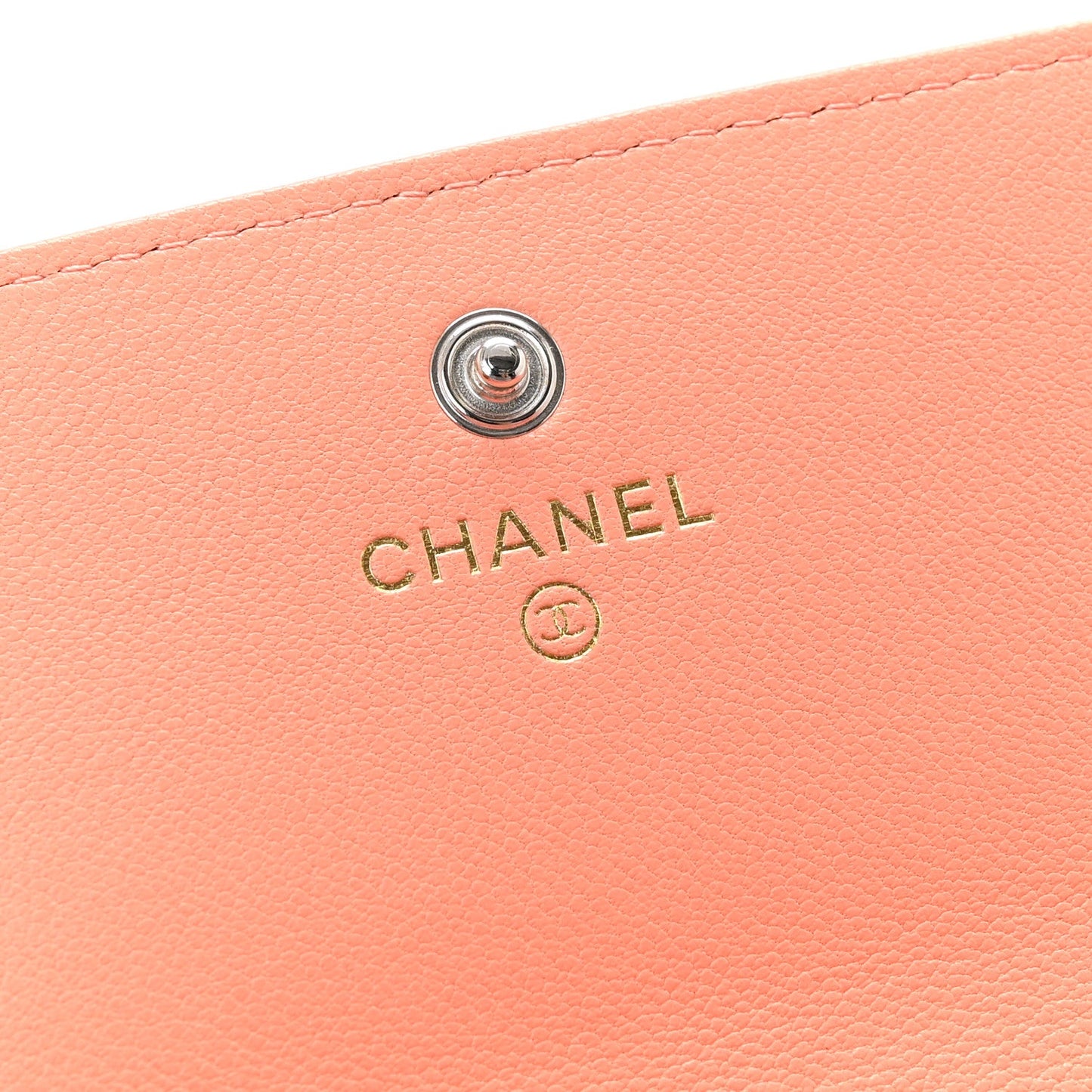 Lambskin Quilted Chanel 19 Flap Wallet Light Pink