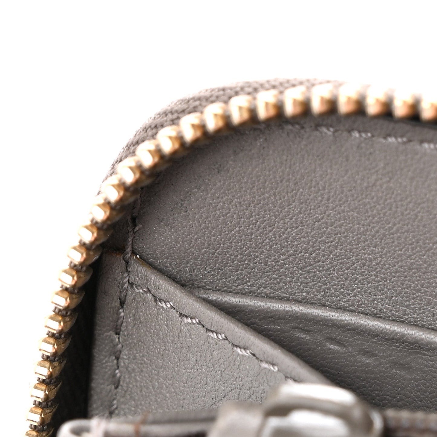 Microguccissima Zip Around Wallet Grey