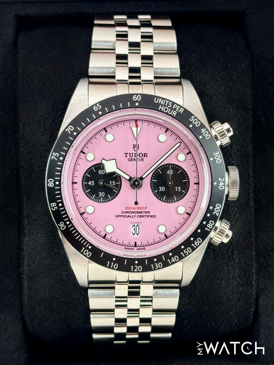 2025 Tudor Black Bay Chrono 41mm 79360N Stainless Steel Pink Dial