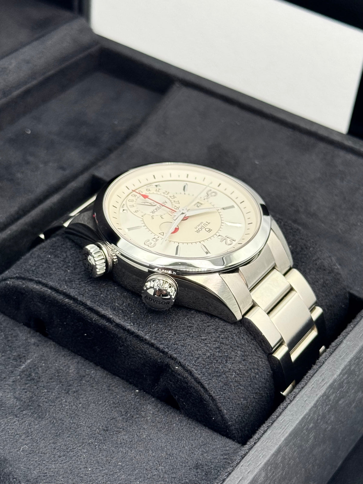 Tudor Heritage Advisor 42mm 79620T Stainless Steel White Dial