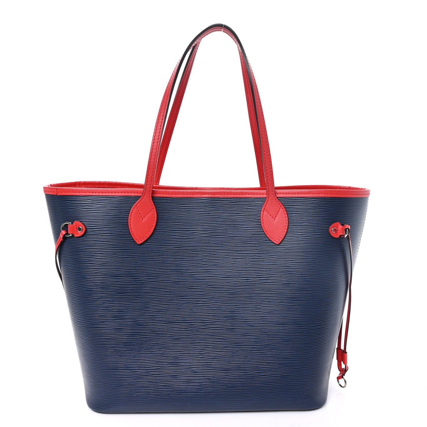Epi Neverfull MM Indigo Coquelicot