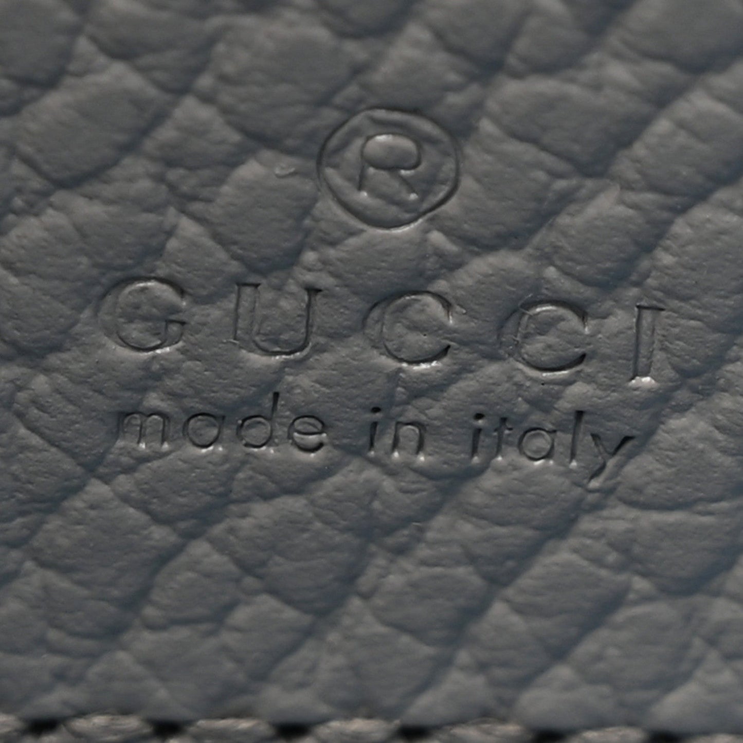 Dollar Calfskin Super Mini GG Marmont Chain Shoulder Bag Deep Grey