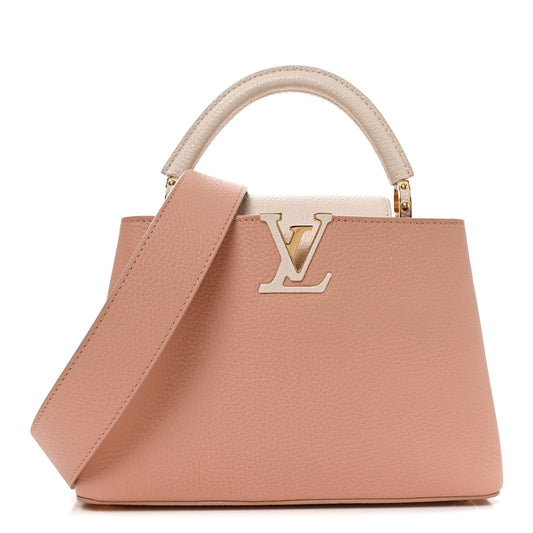 Taurillon Capucines BB Rose Trianon Creme