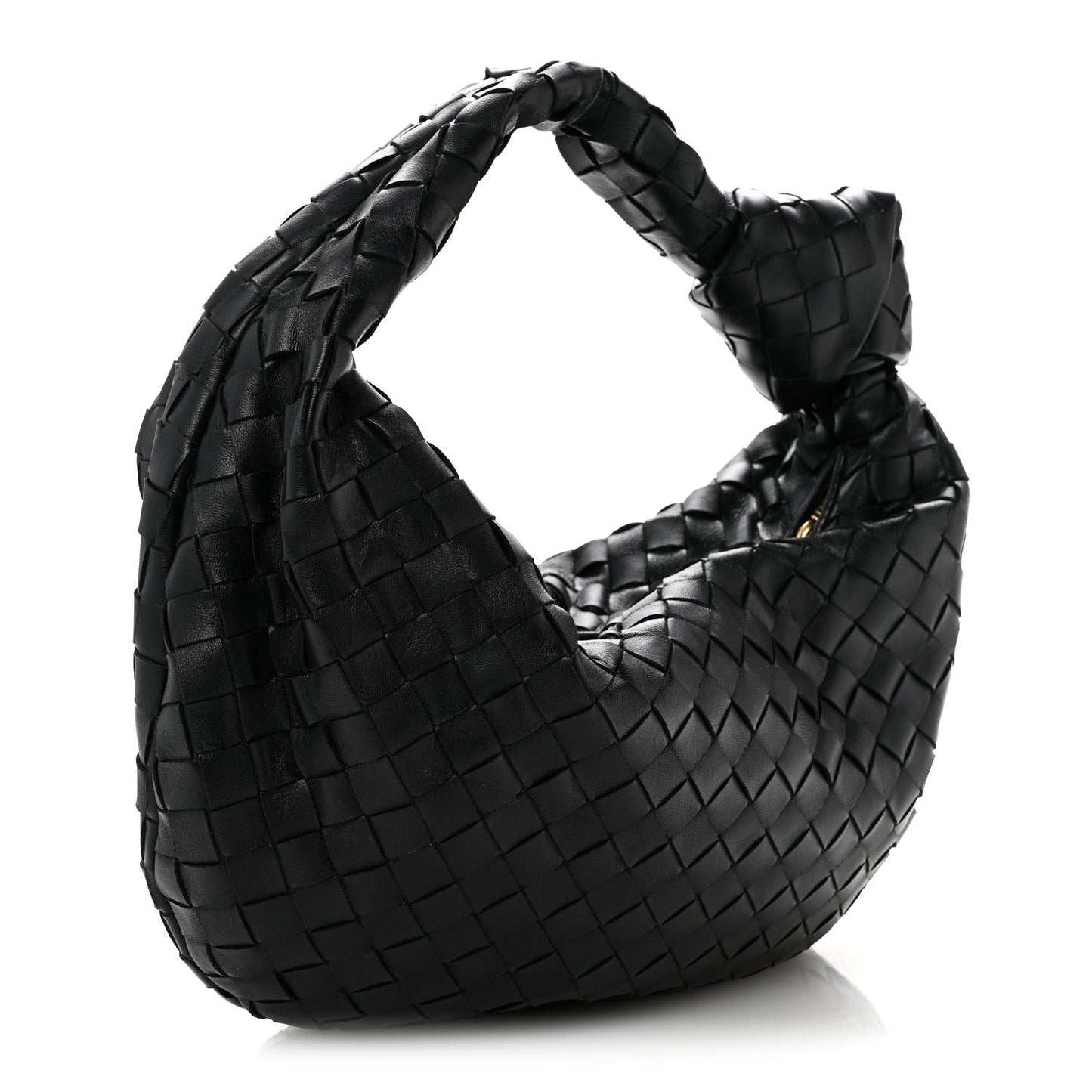 Nappa Intrecciato Teen Jodie Hobo Black