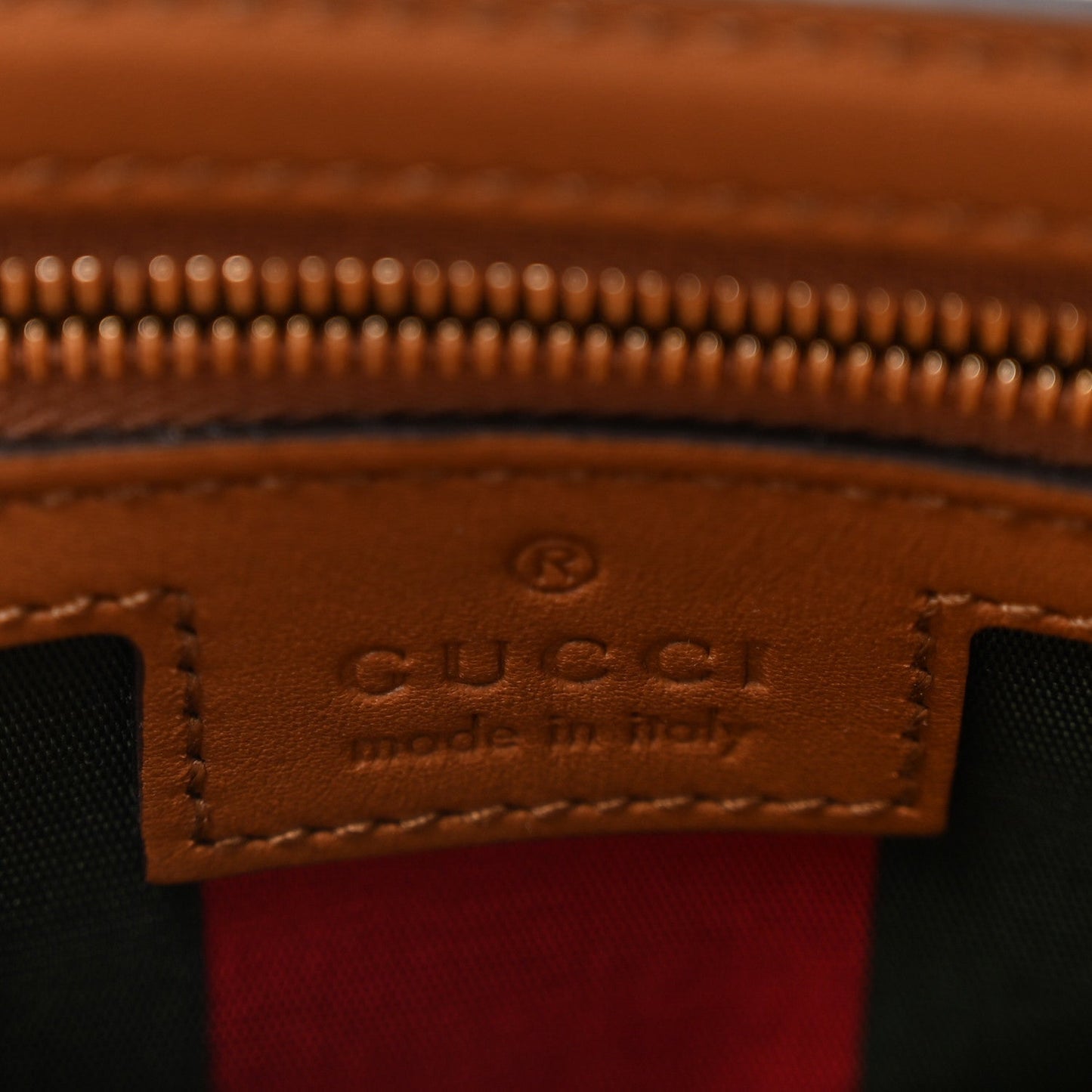 GG Emblem Monogram Wallet With Strap Beige Brown