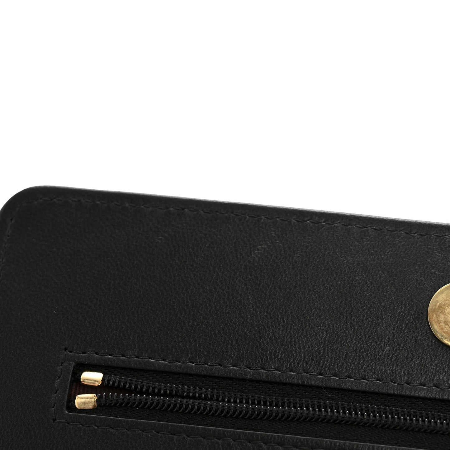 Lambskin Quilted Wallet On Chain WOC Black