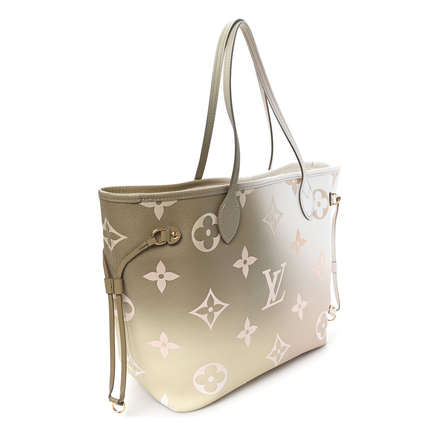 Monogram Giant Spring In The City Neverfull MM Sunset Kaki