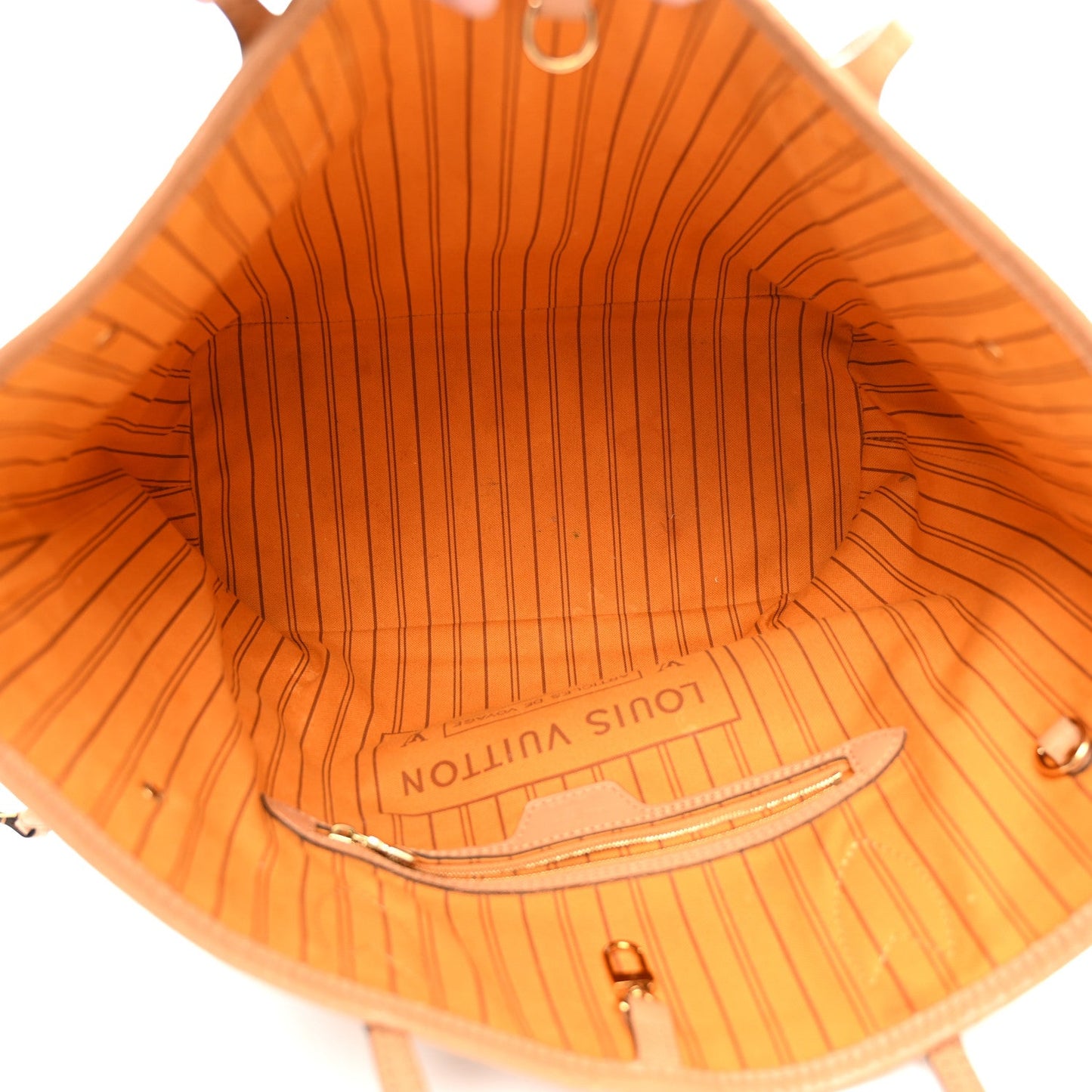 Damier Azur Braided Neverfull MM Orange
