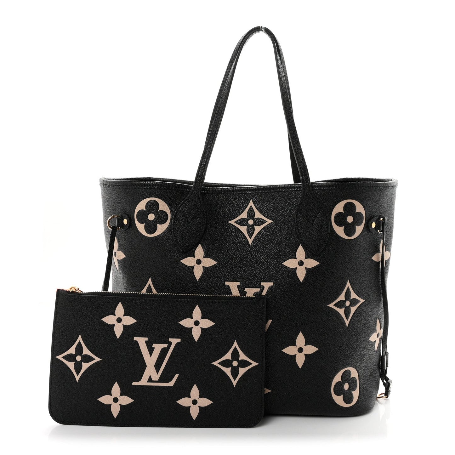 Empreinte Monogram Giant Neverfull MM Black Beige