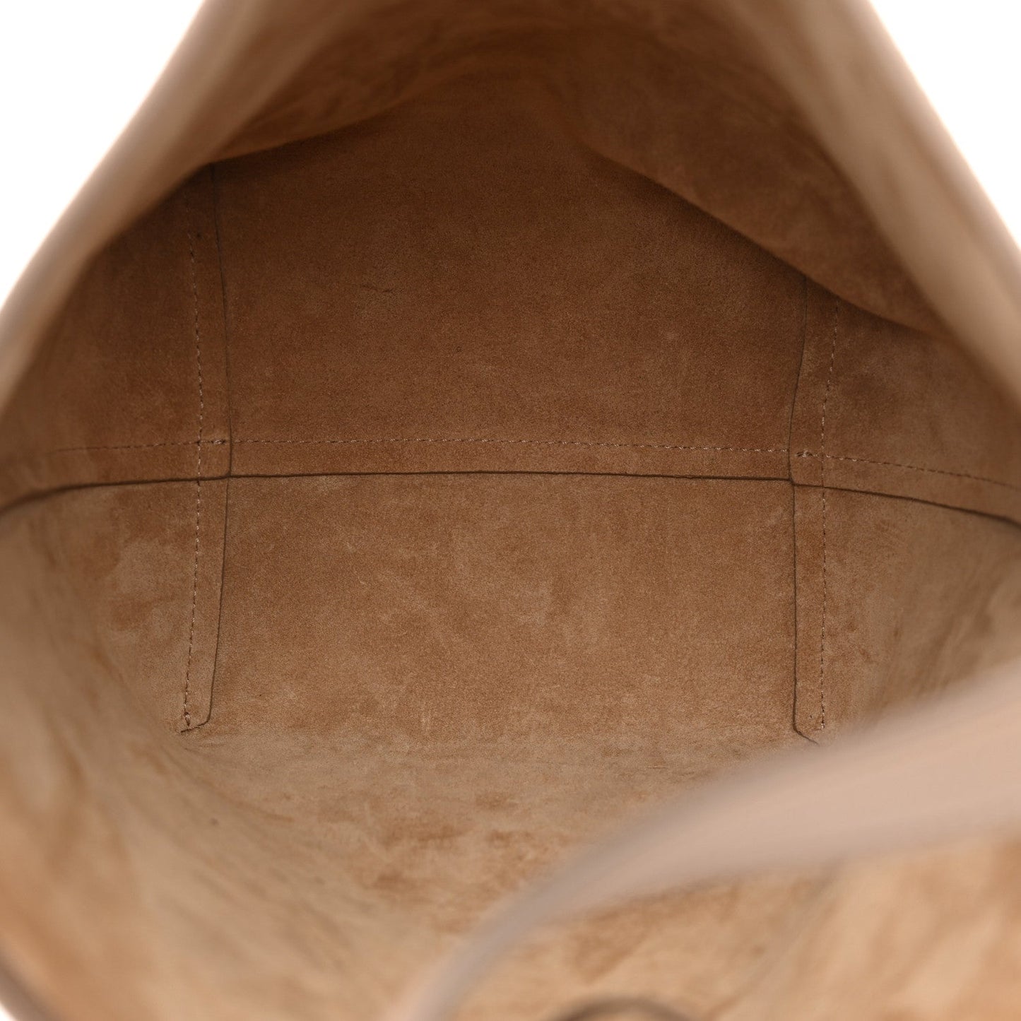 Grained Calfskin Medium N/S Park Tote Dark Taupe