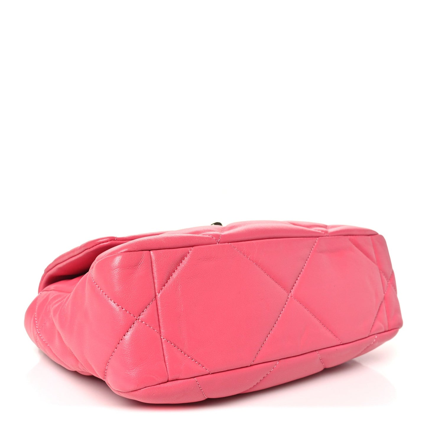 Goatskin Quilted Medium Chanel 19 Flap Pink