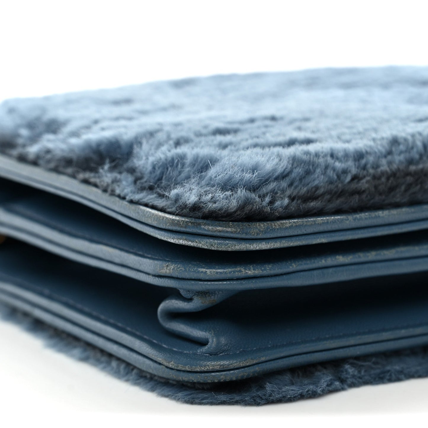 Rabbit Fur Wallet On Chain WOC Blue
