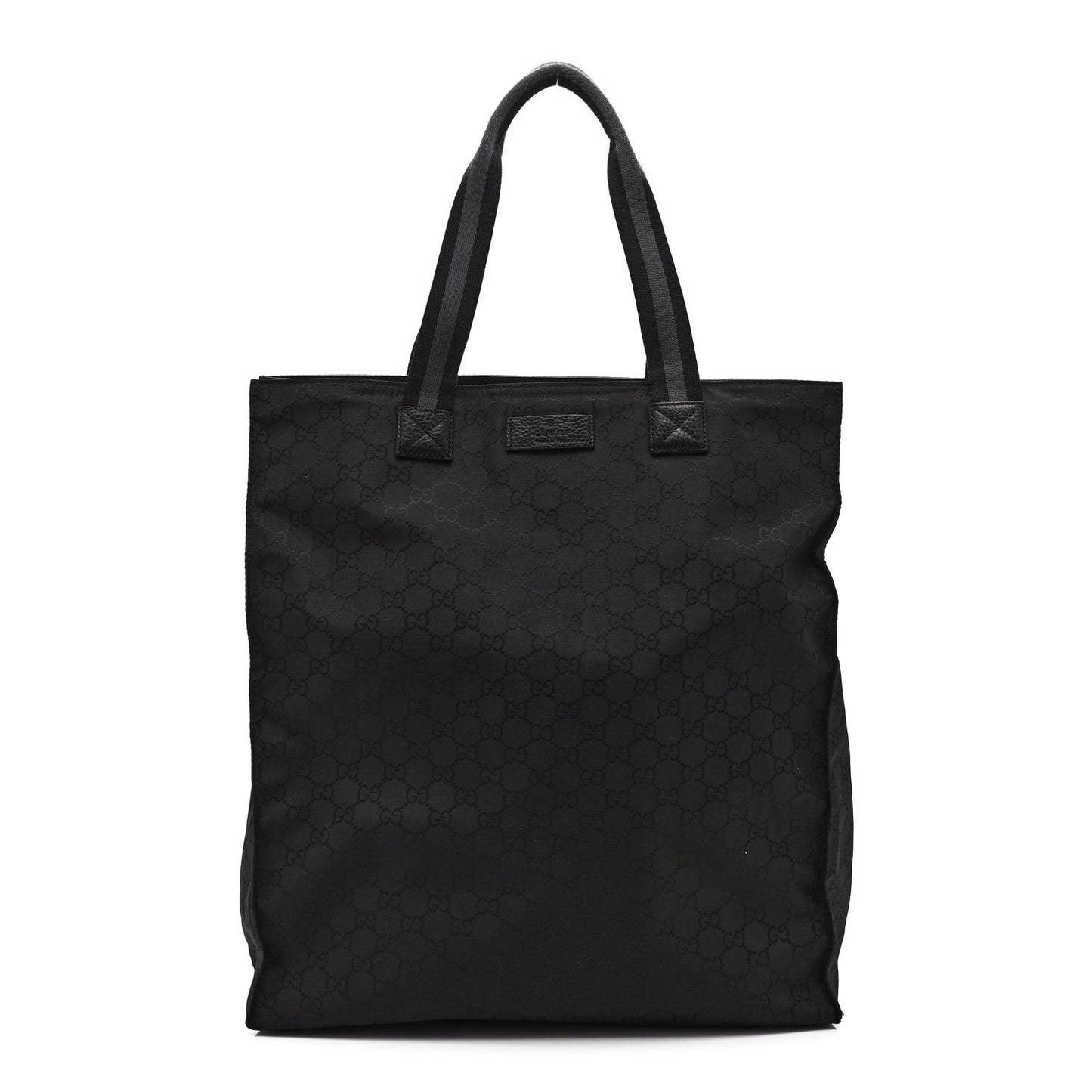 Nylon Monogram Vertical Tote Black