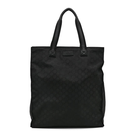Nylon Monogram Vertical Tote Black