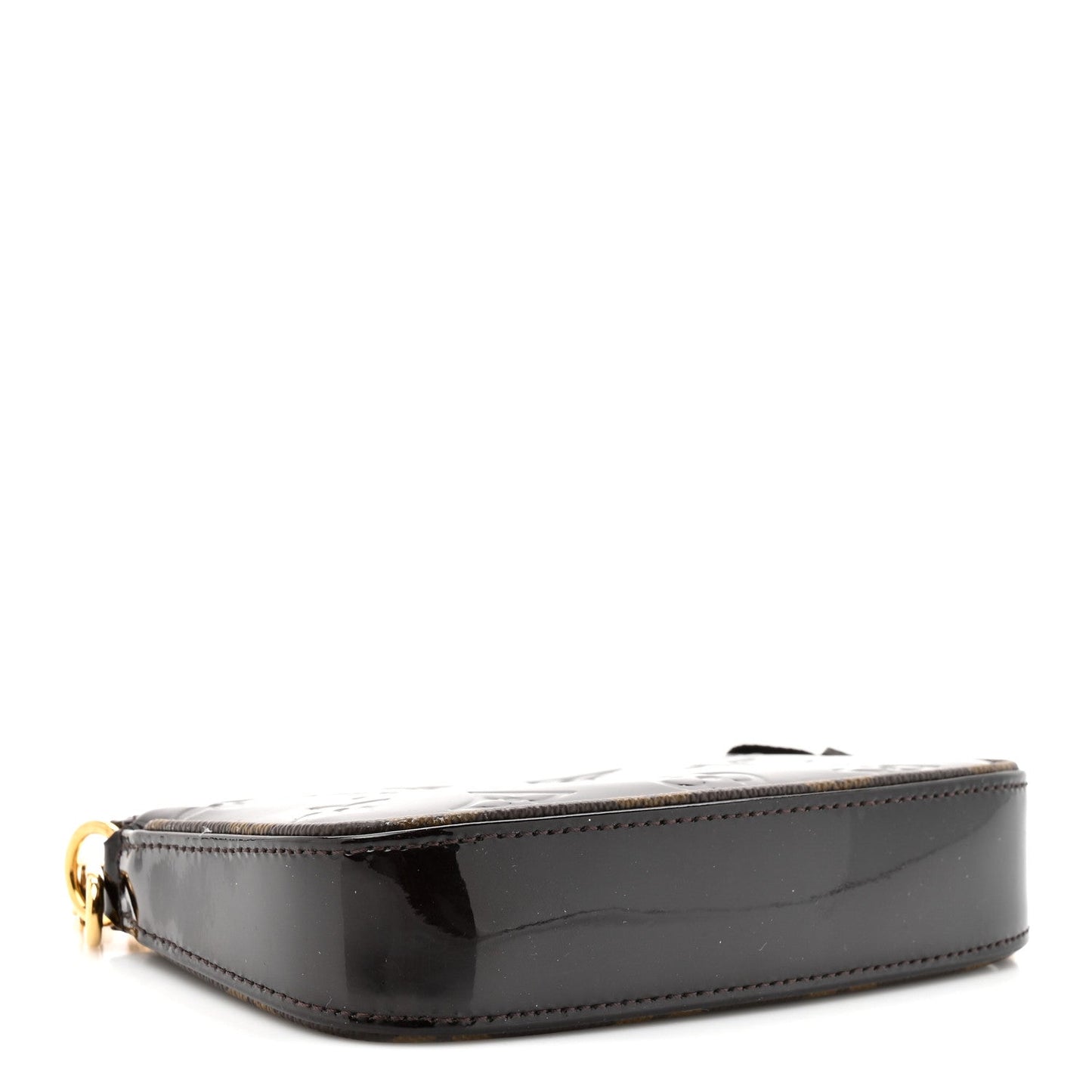 Vernis Monogram Mini Pochette Accessories Amarante