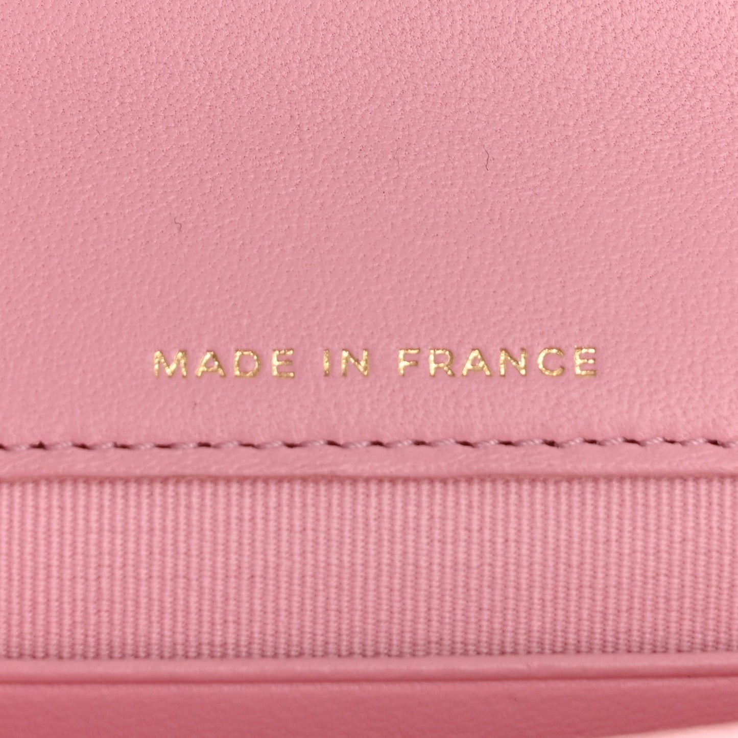 Lambskin Quilted Pick Me Up Mini Wallet On Chain Light Pink