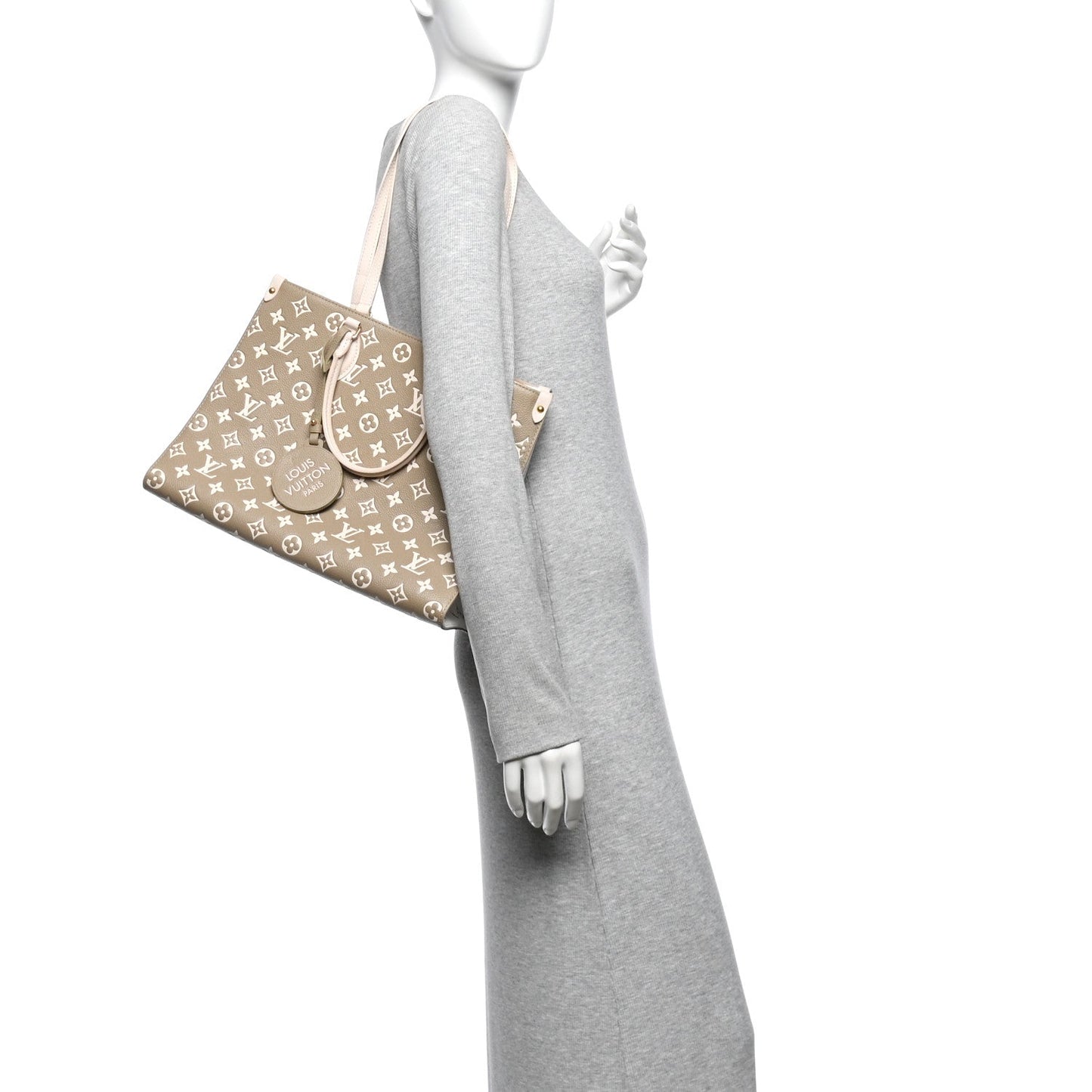 Empreinte Monogram Spring In The City Onthego MM Kaki Beige Cream