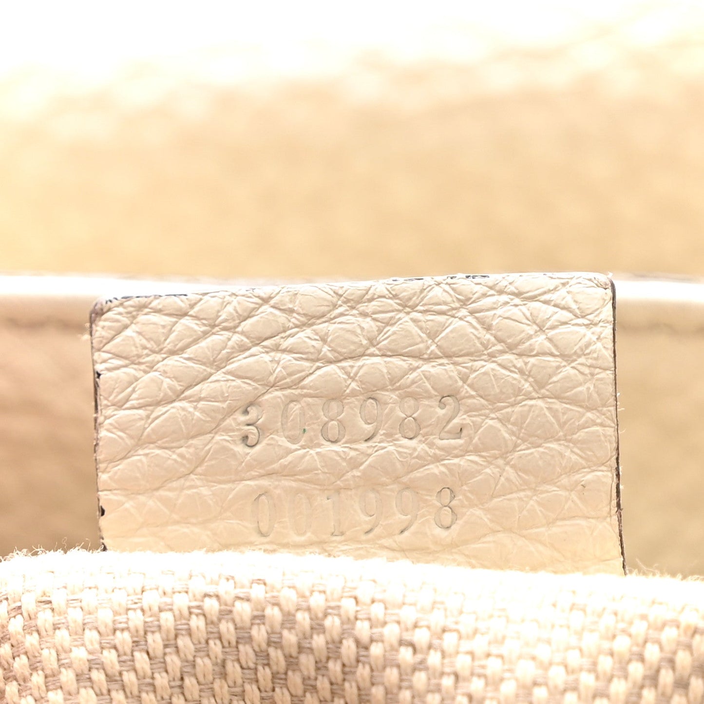 Pebbled Calfskin Medium Soho Chain Shoulder Bag Off White