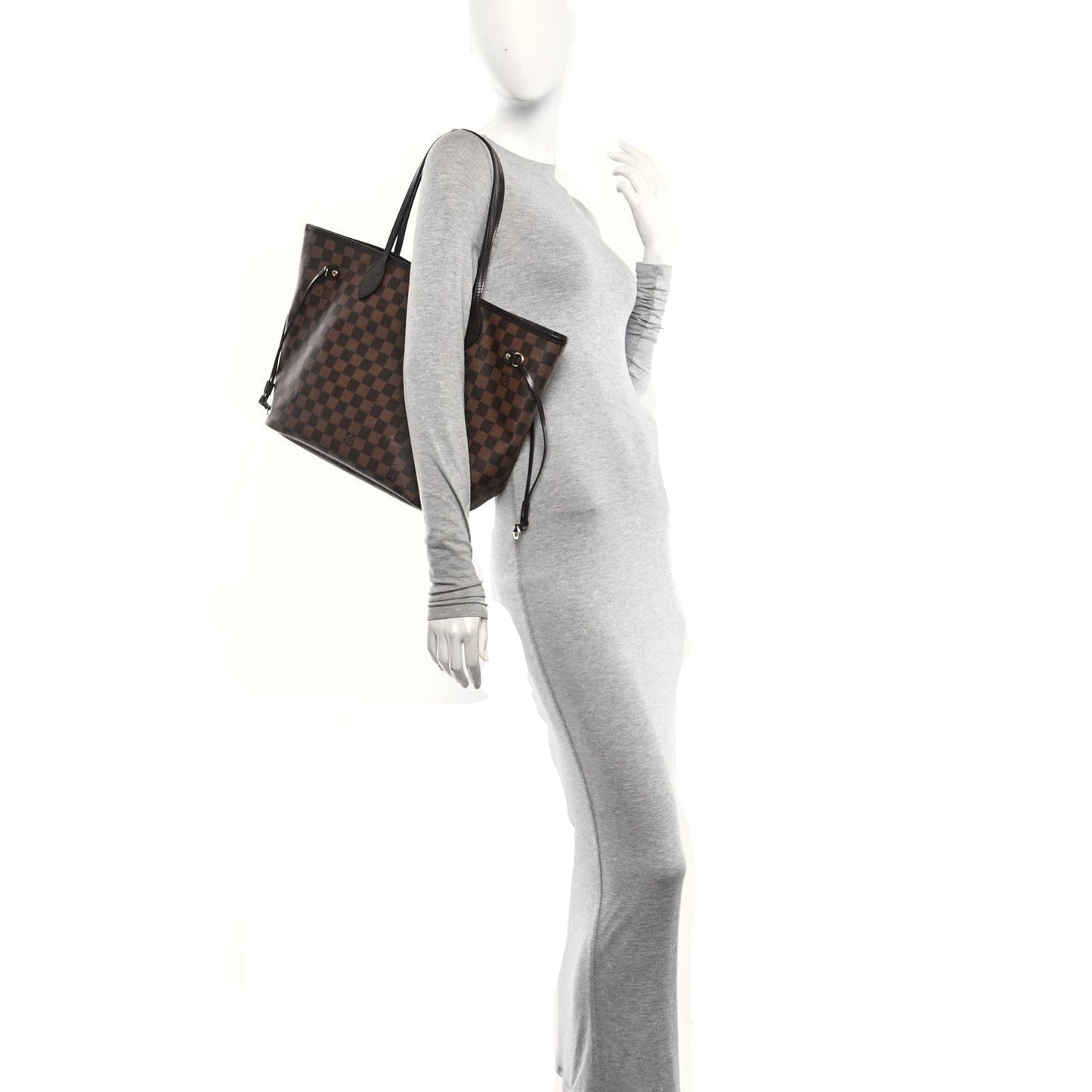 Damier Ebene Neo Neverfull MM Rose Ballerine