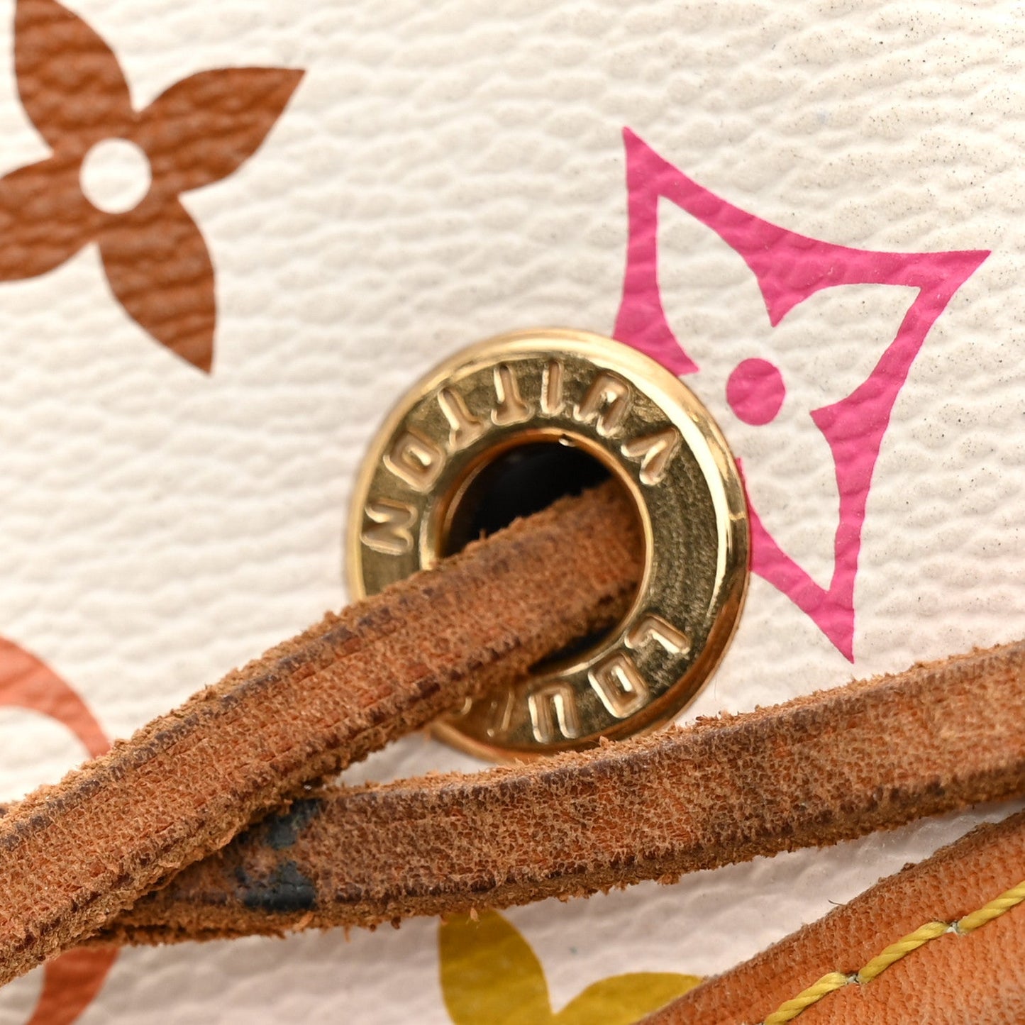 Monogram Multicolor Petit Noe White