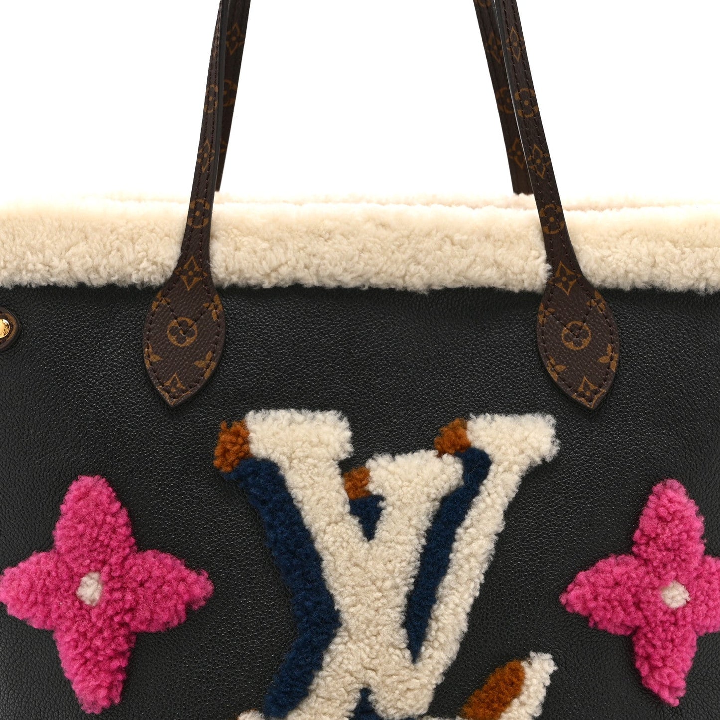 Calfskin Monogram Teddy Neverfull MM Black