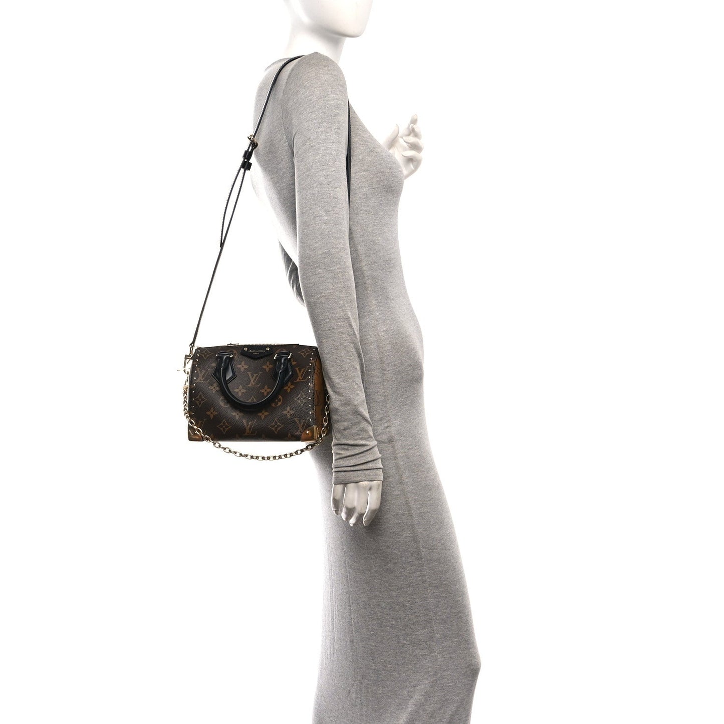 Reverse Monogram Speedy Trunk 20
