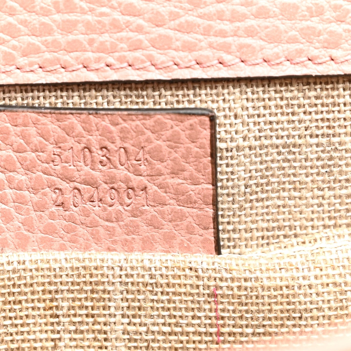 Dollar Calfskin Small Interlocking G Shoulder Bag Soft Pink