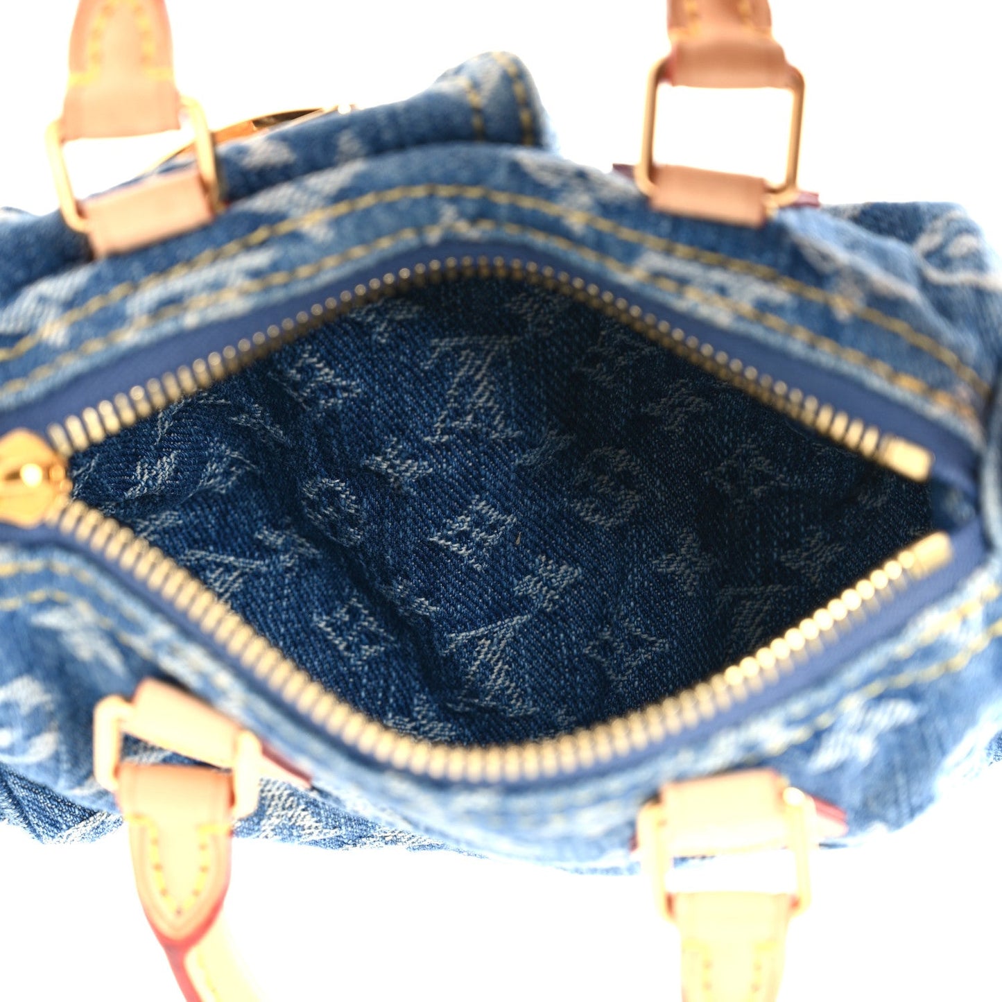 Monogram Denim Nano Speedy Blue
