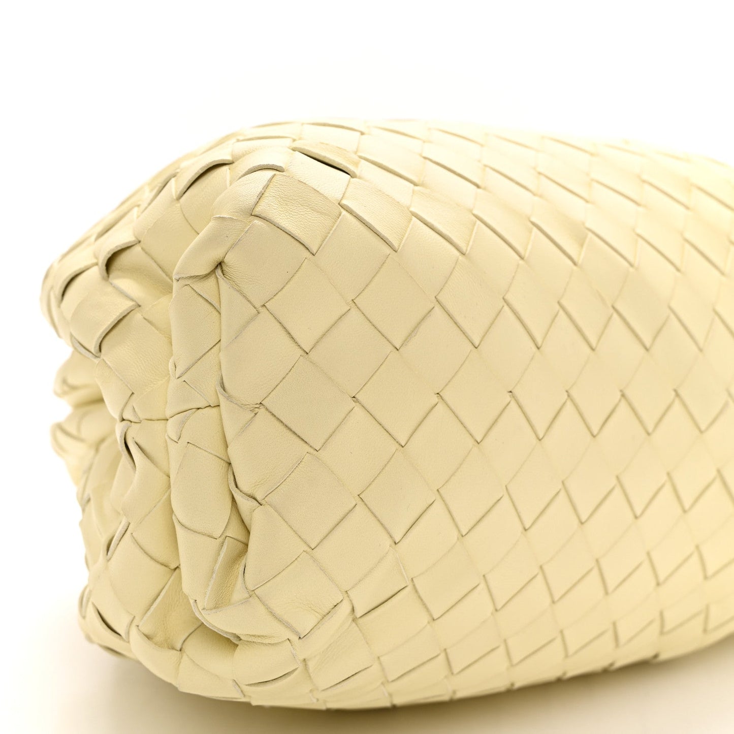Nappa Maxi Intrecciato The Pouch Oversized Clutch Ice Cream
