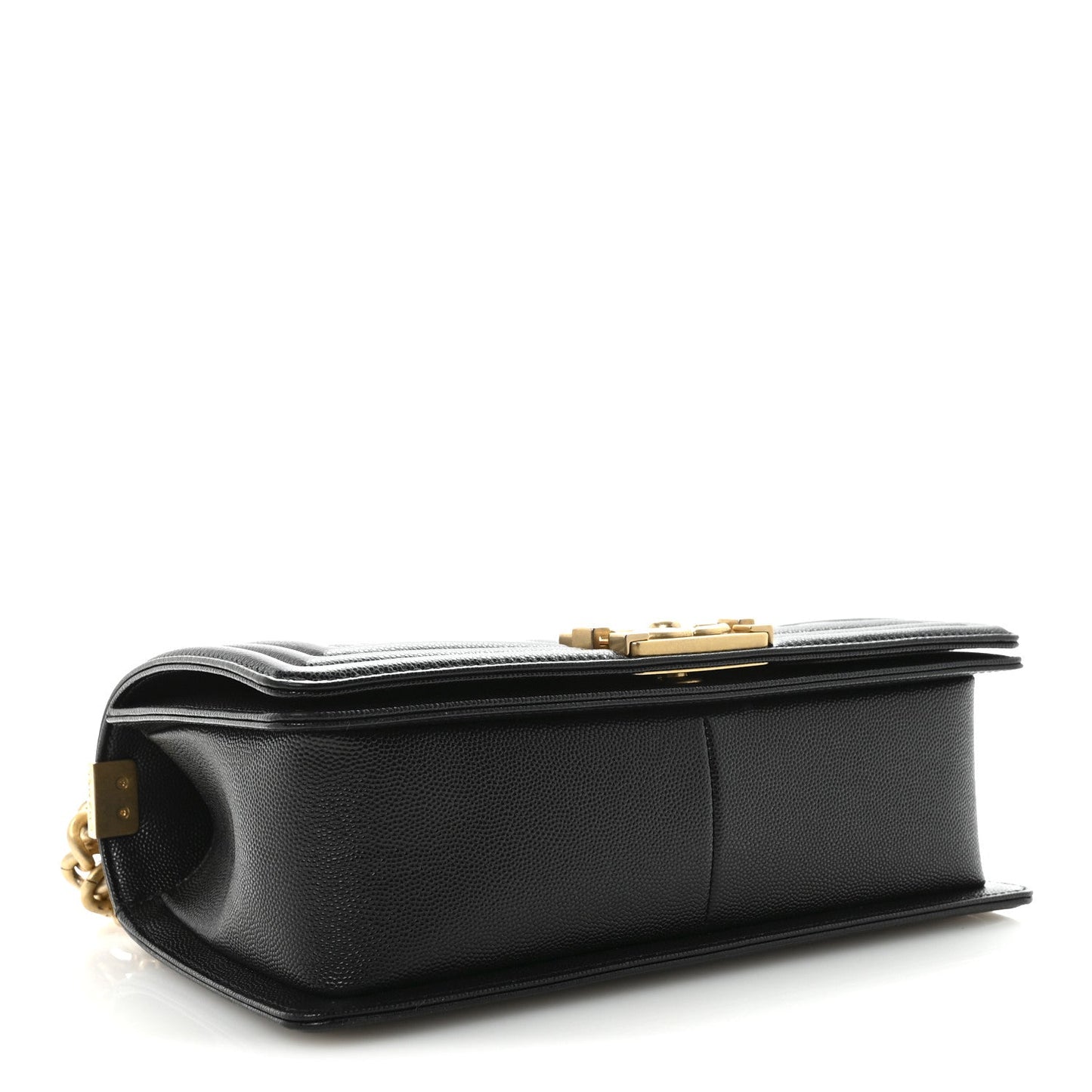 Caviar Quilted Medium Boy Flap Black
