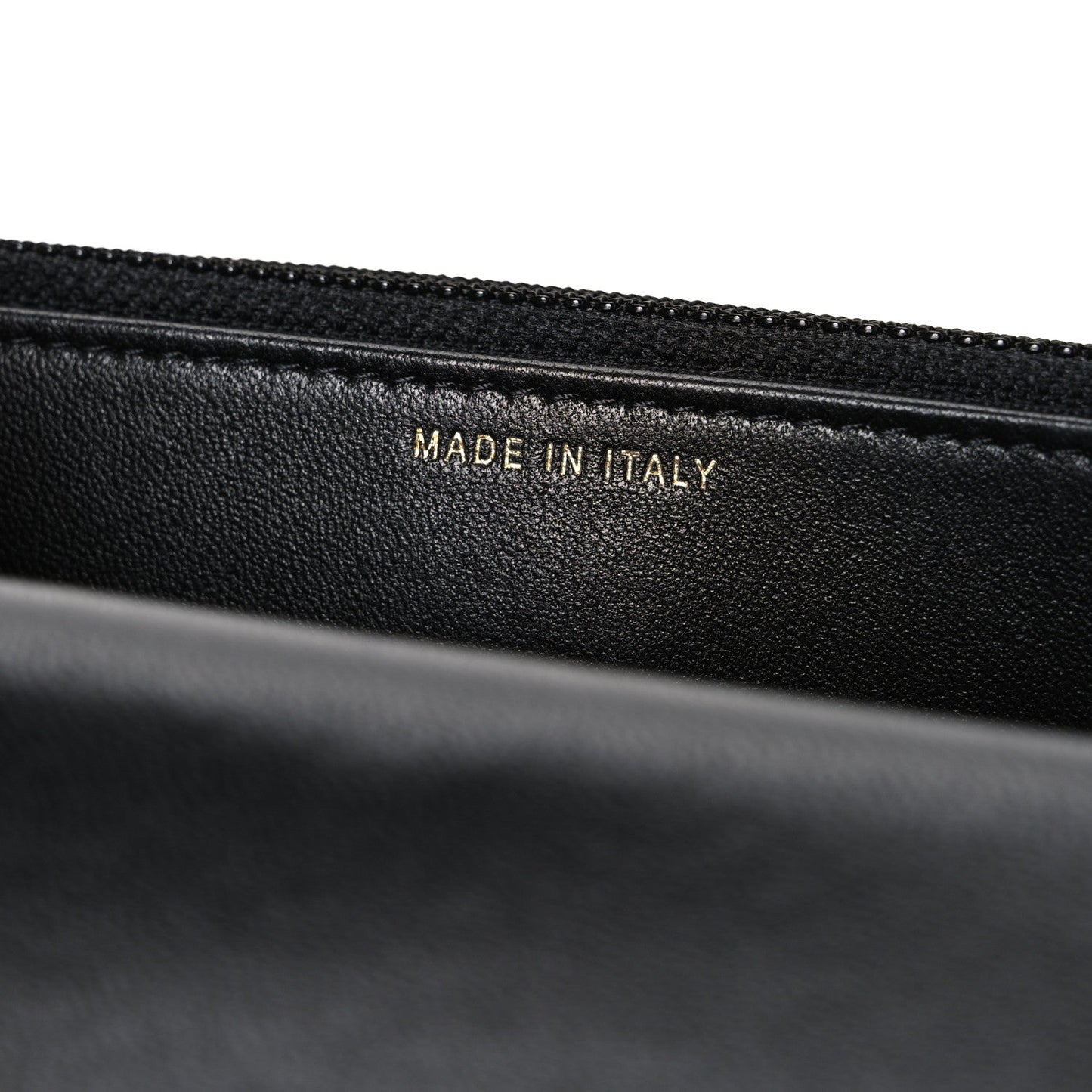 Lambskin Quilted Pearl Wallet On Chain WOC Black