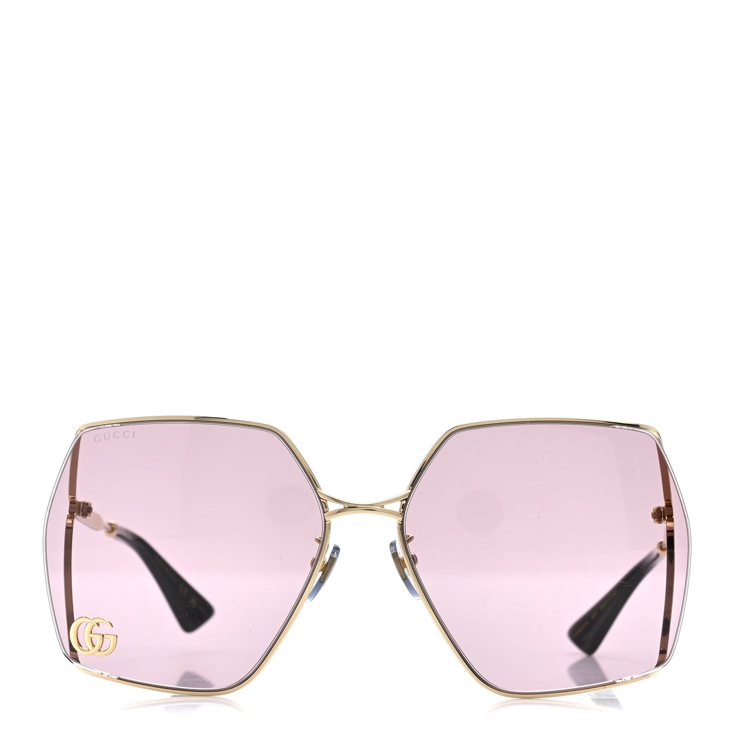 Oversized Sunglasses GG0817S Purple Gold