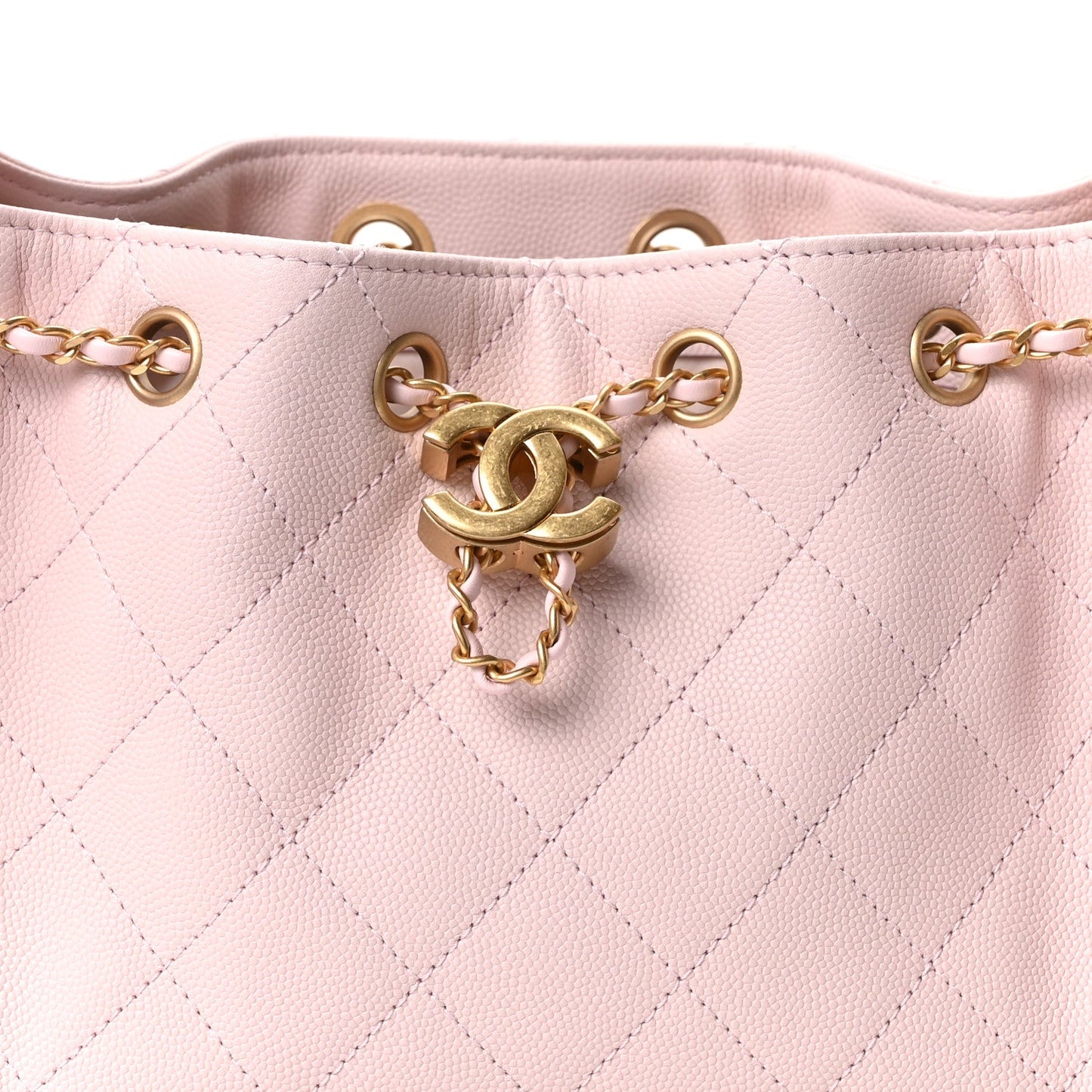 Caviar Quilted Mini Chanel 25 Handbag Light Pink