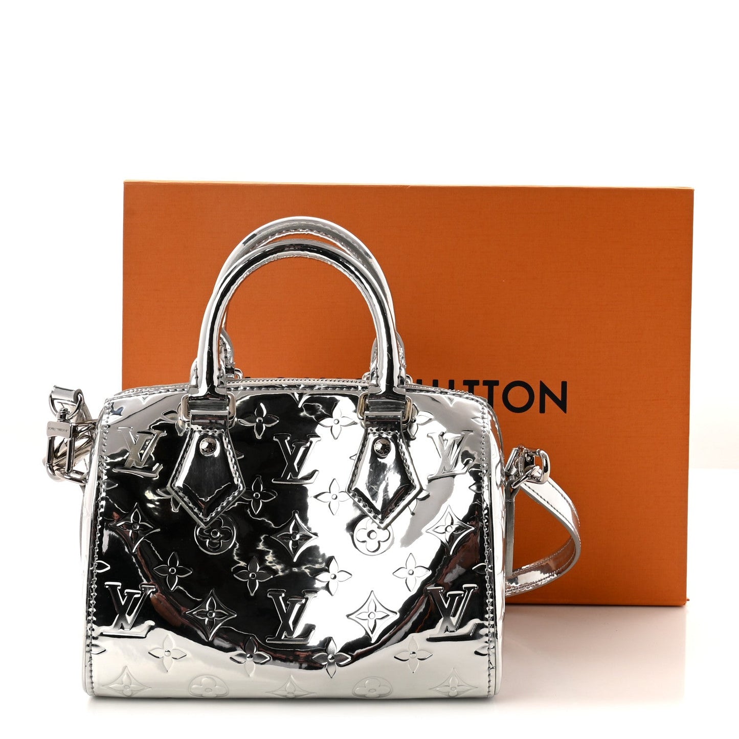 Monogram Miroir Speedy Bandouliere 20 Silver