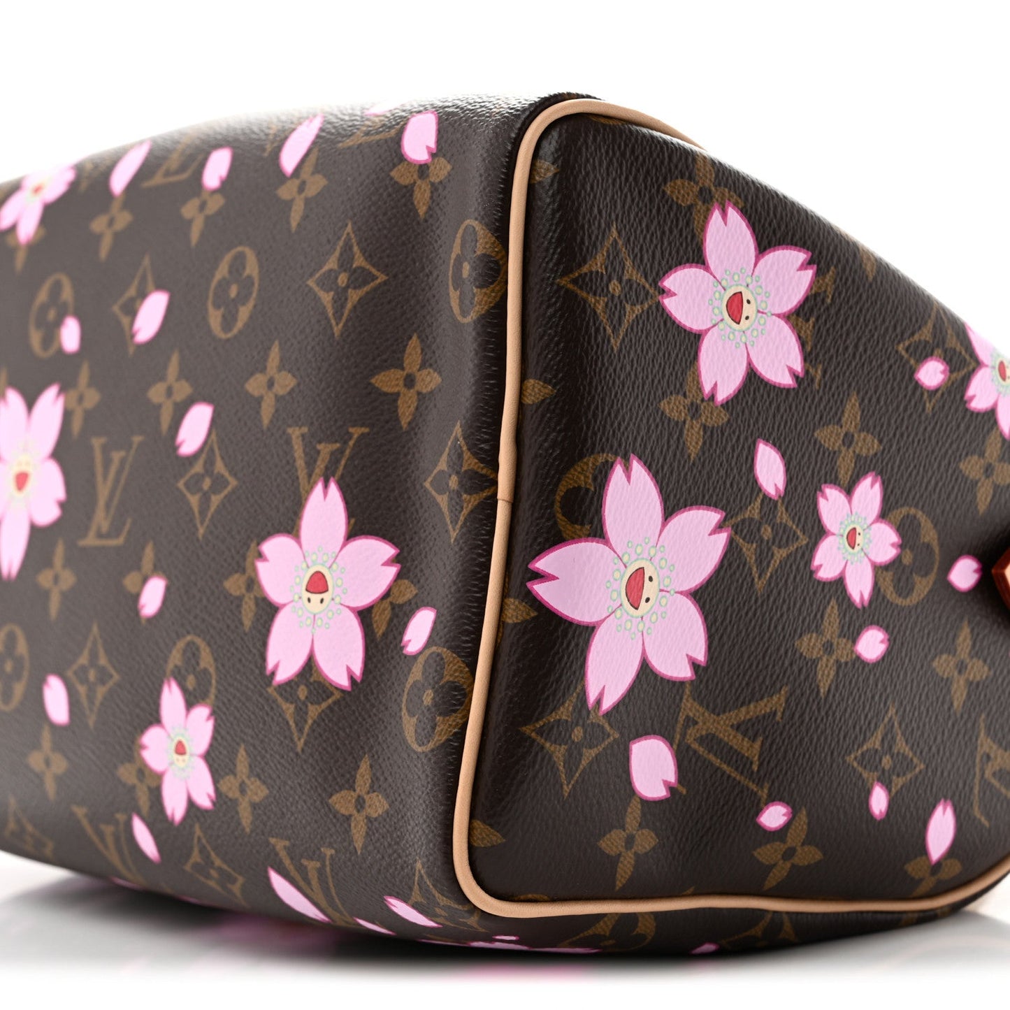LV X TM Monogram Cherry Blossom Speedy Bandouliere 25 Sakura Brown