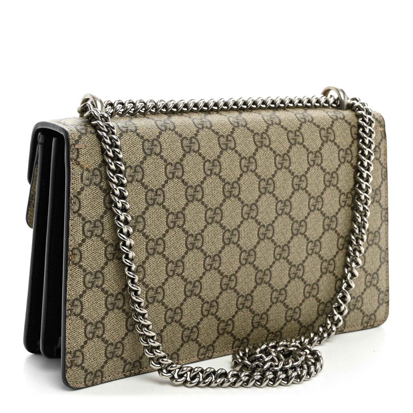 GG Supreme Monogram Small Dionysus Shoulder Bag Black