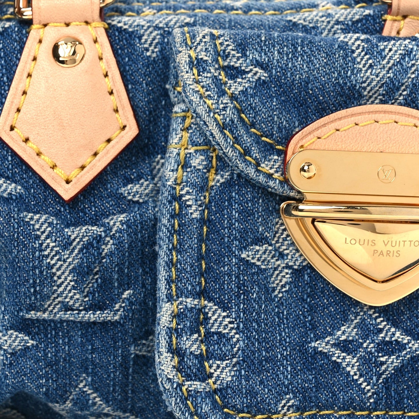 Monogram Denim Nano Speedy Blue