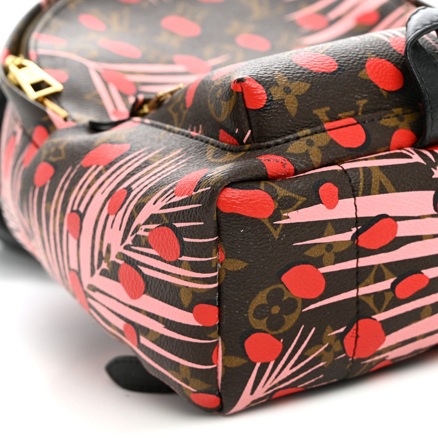 Monogram Jungle Dots Palm Springs Backpack PM Sugar Pink Poppy