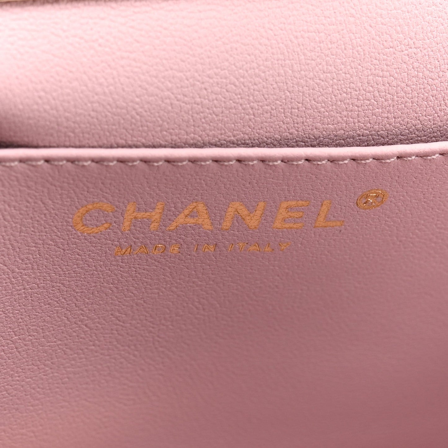 Lambskin Quilted Chain Frame Clutch Pink