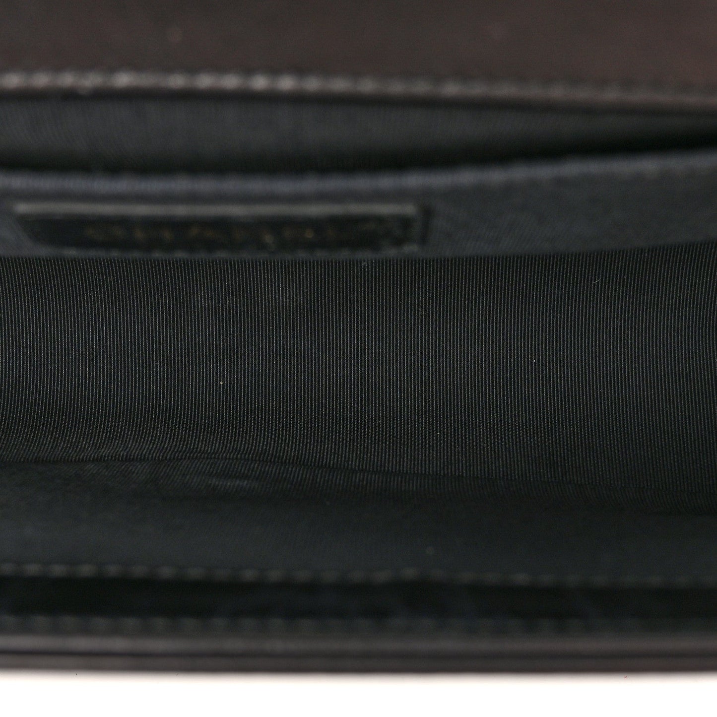 Shearling Sheepskin Medium Boy Flap Black