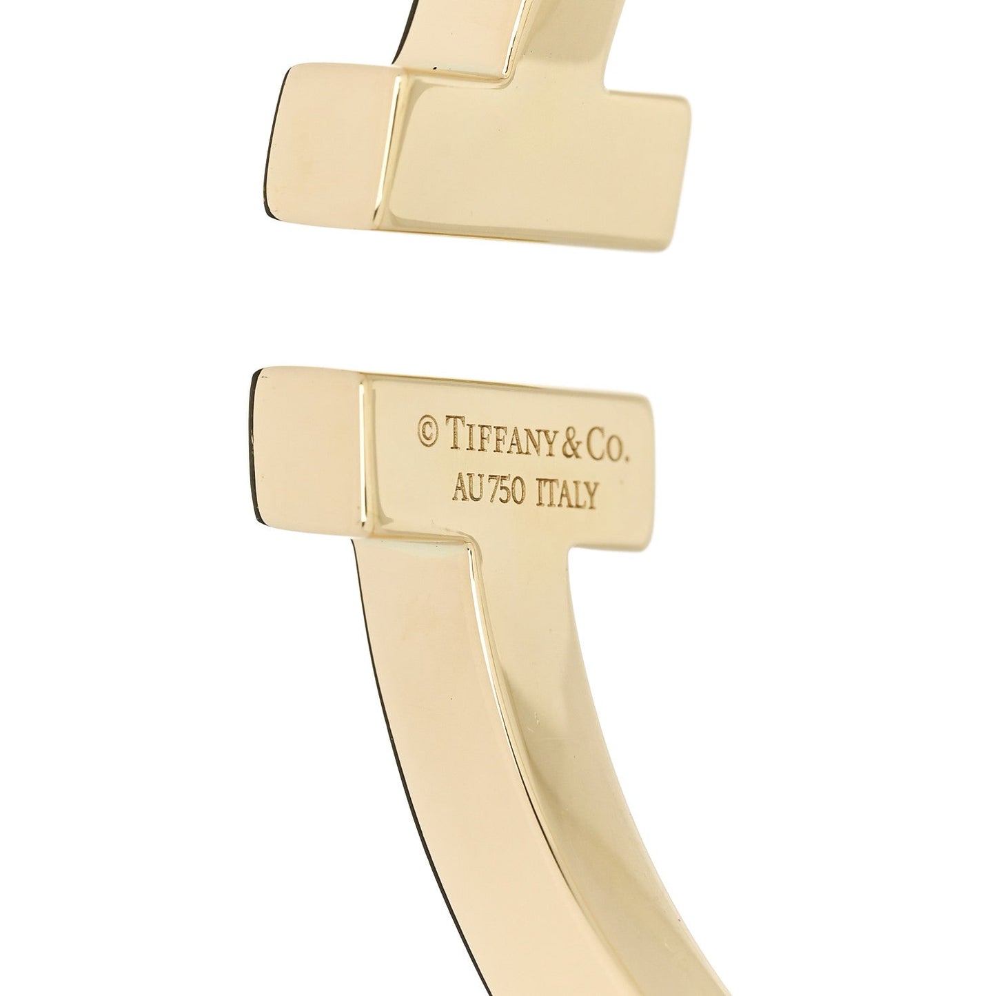 18K Yellow Gold T Square Bracelet