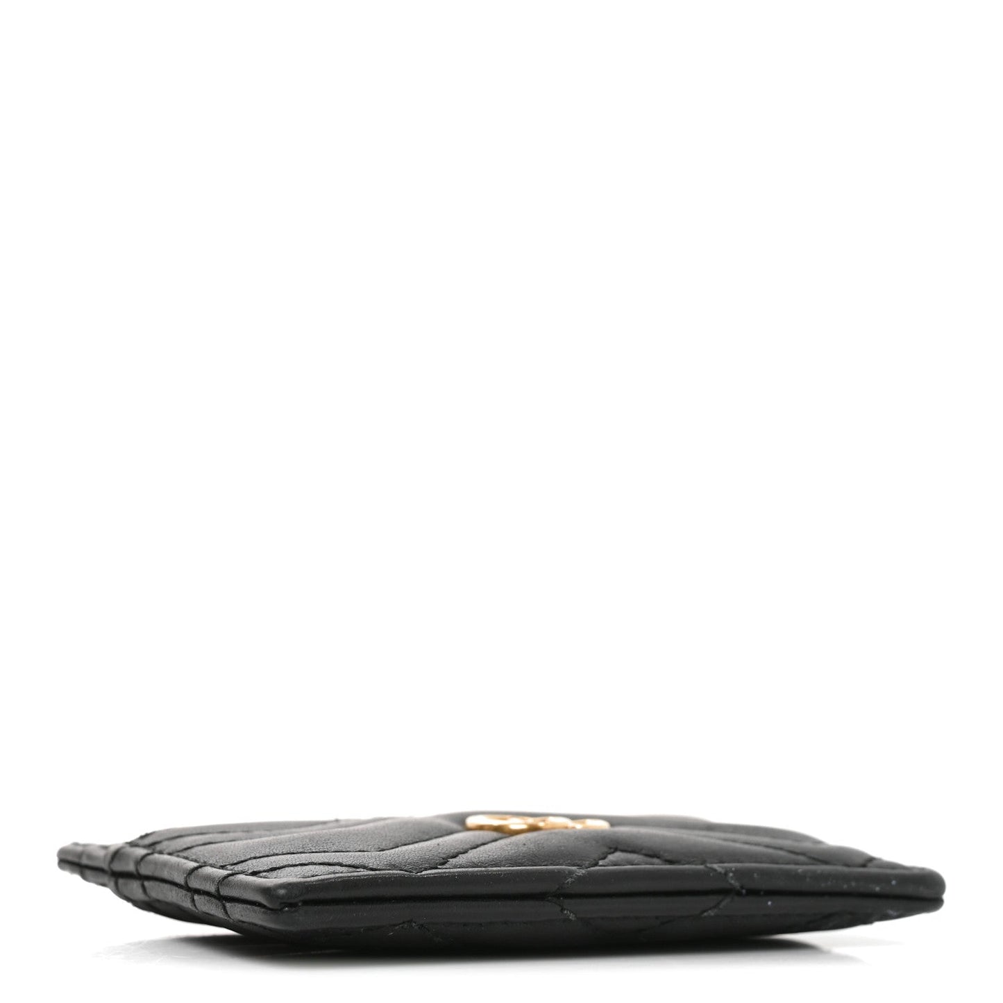 Calfskin Matelasse GG Marmont Card Holder Black