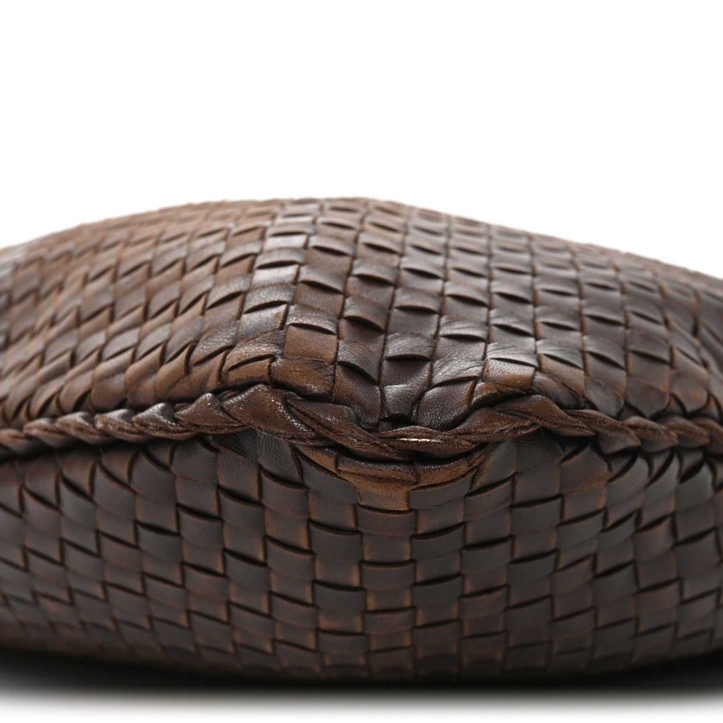 Nappa Intrecciato Large Veneta Hobo Ebano