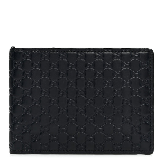 Microguccissima Bi-Fold Wallet Navy